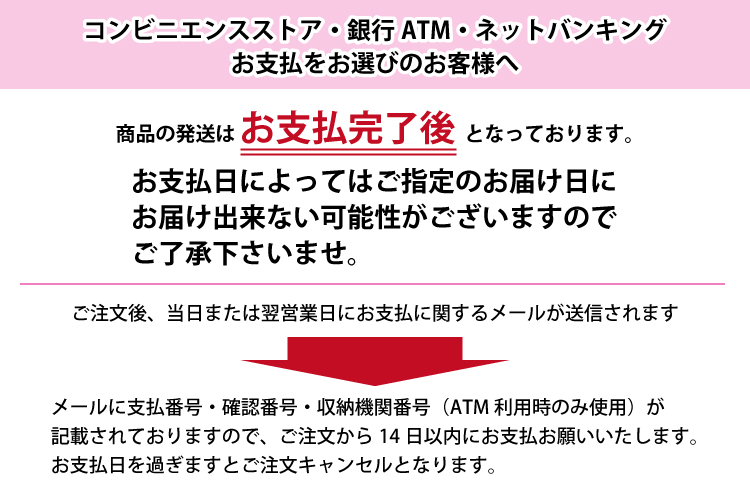 コンビニ払いのご注意