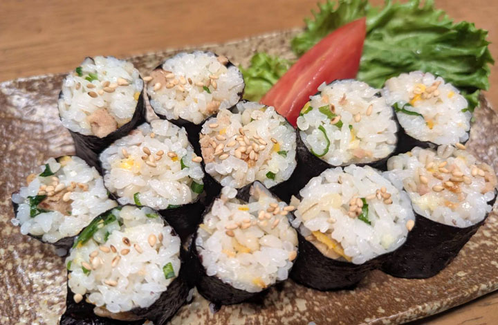 食べる塩ゆずのもち麦細巻き