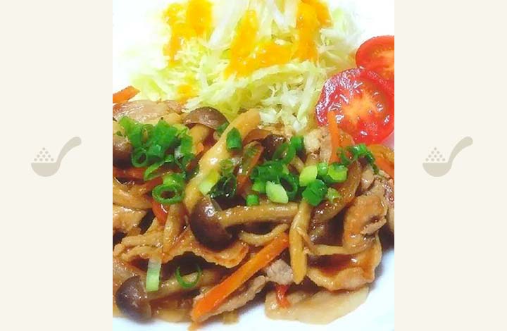 豚肉と野菜のゆずジンジャー炒め