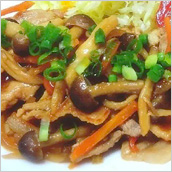 豚肉と野菜のゆずジンジャー炒め